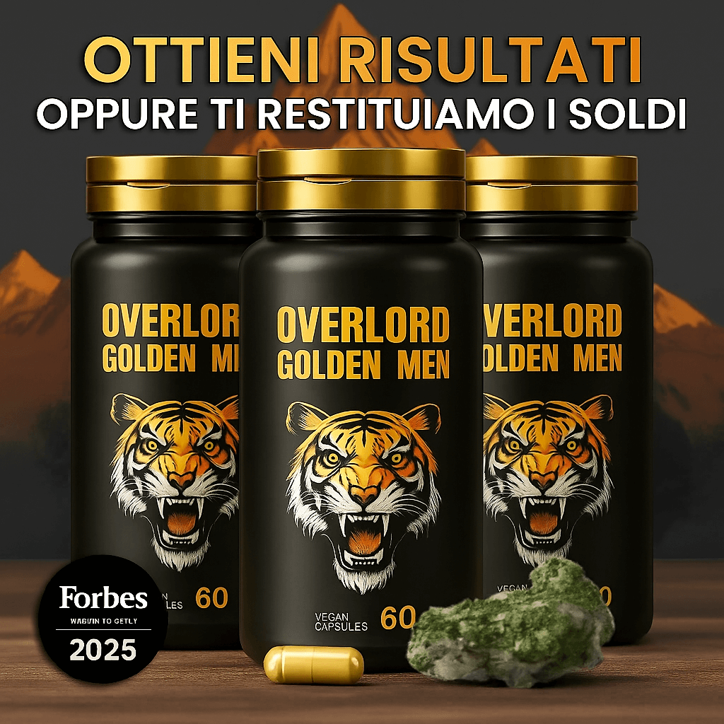 3 barattoli di Overlord Golden MEN